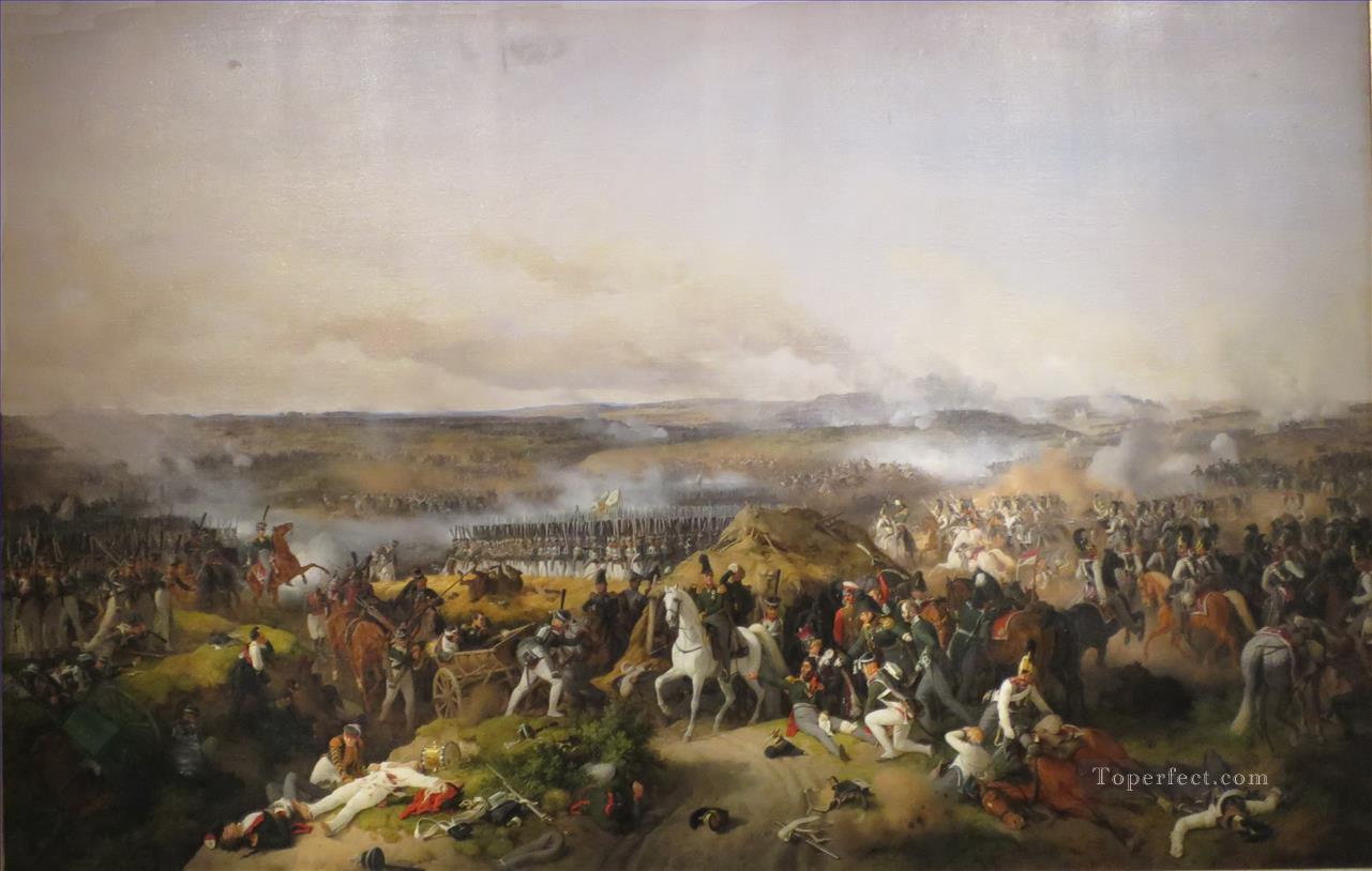 campo de batalla Peter von Hess Guerra militar Pintura al óleo